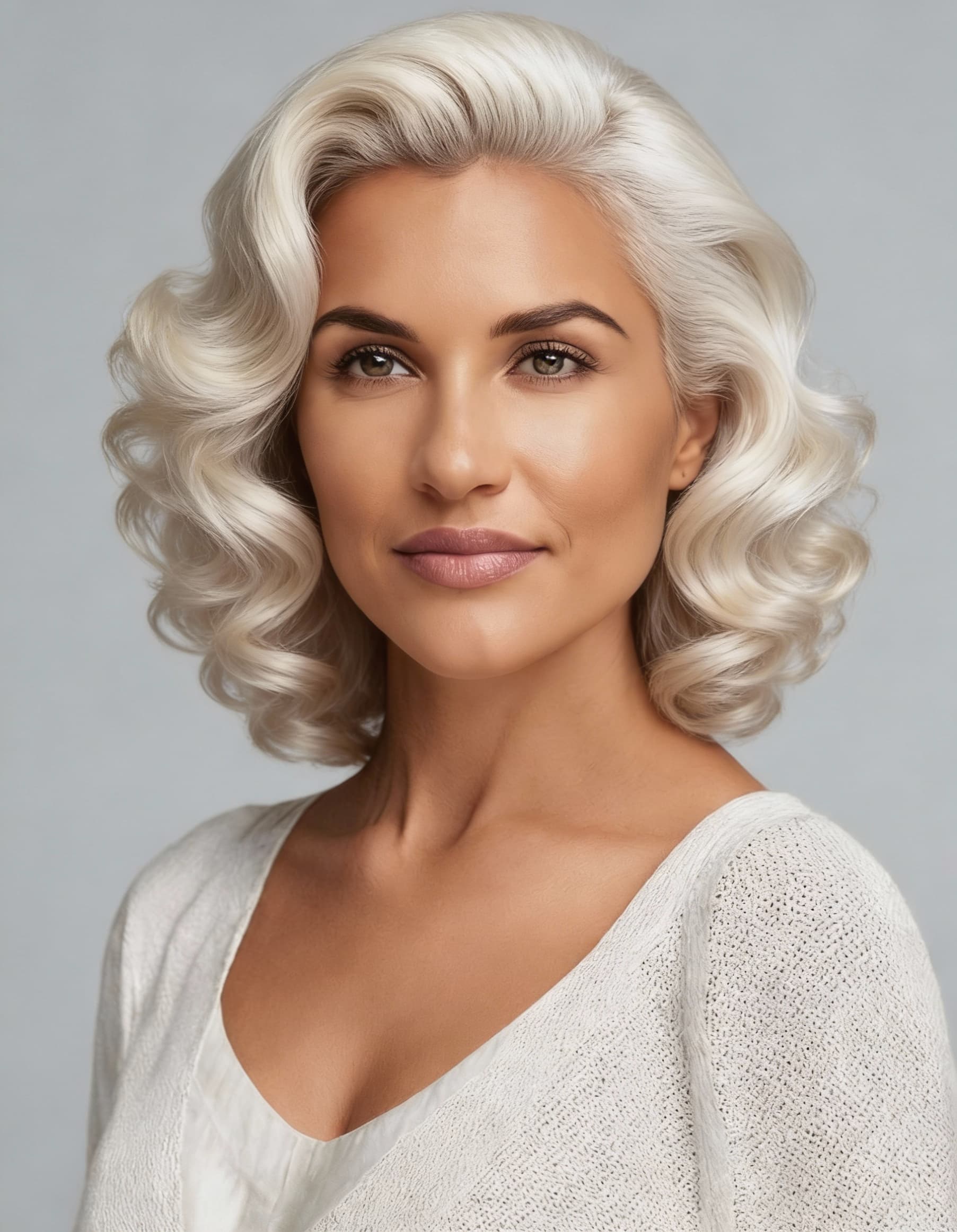 AI-generated hairstyle for female